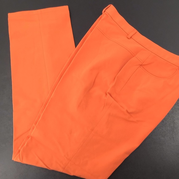 Escada orange pants size 14 (44)